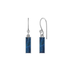 labradorite slice earrings