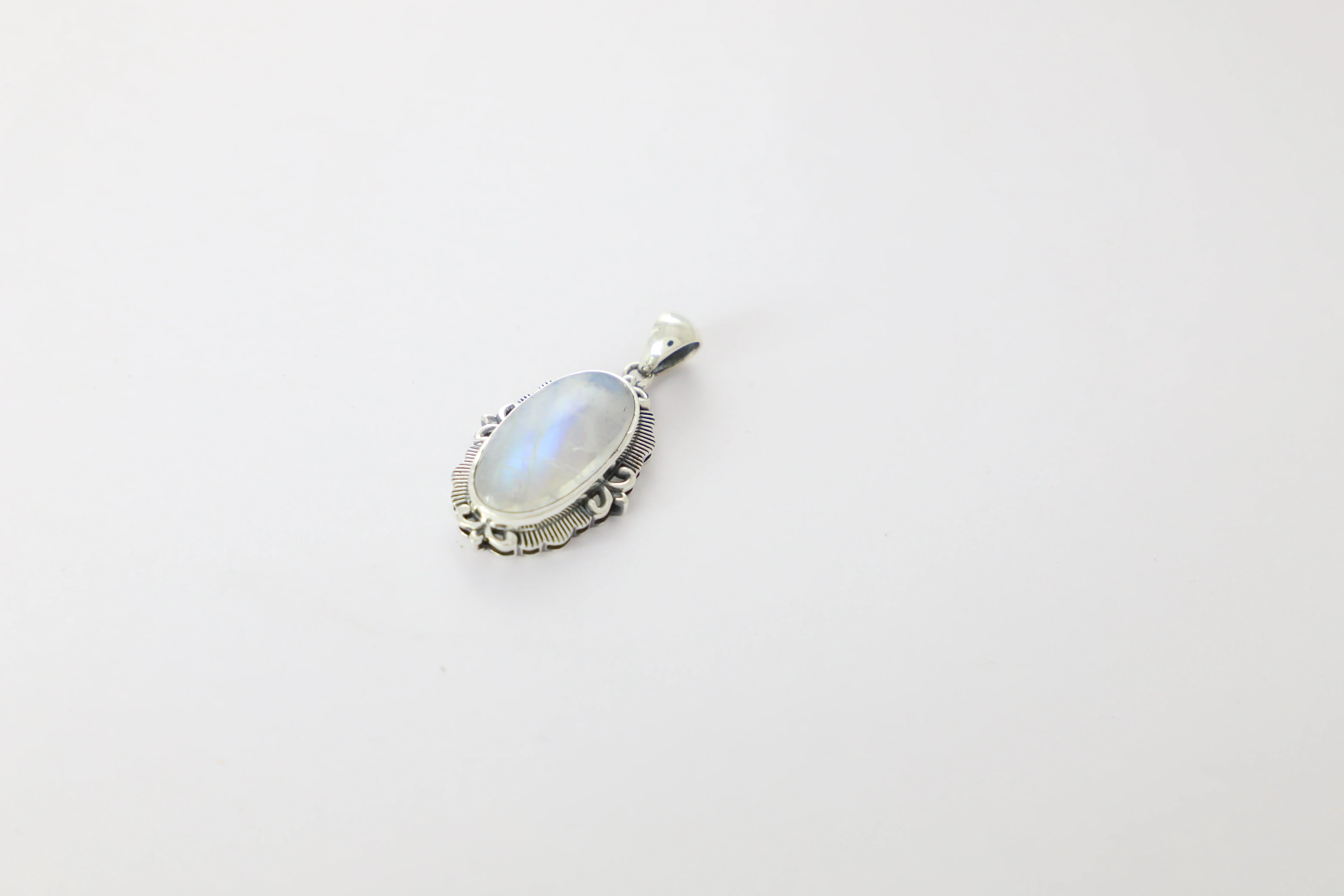 rainbow moonstone pendant