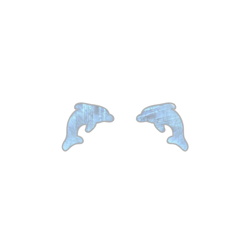 rainbow moonstone earrings