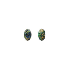 azurite malachite earrings 