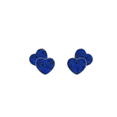 lapis lazuli slice earrings