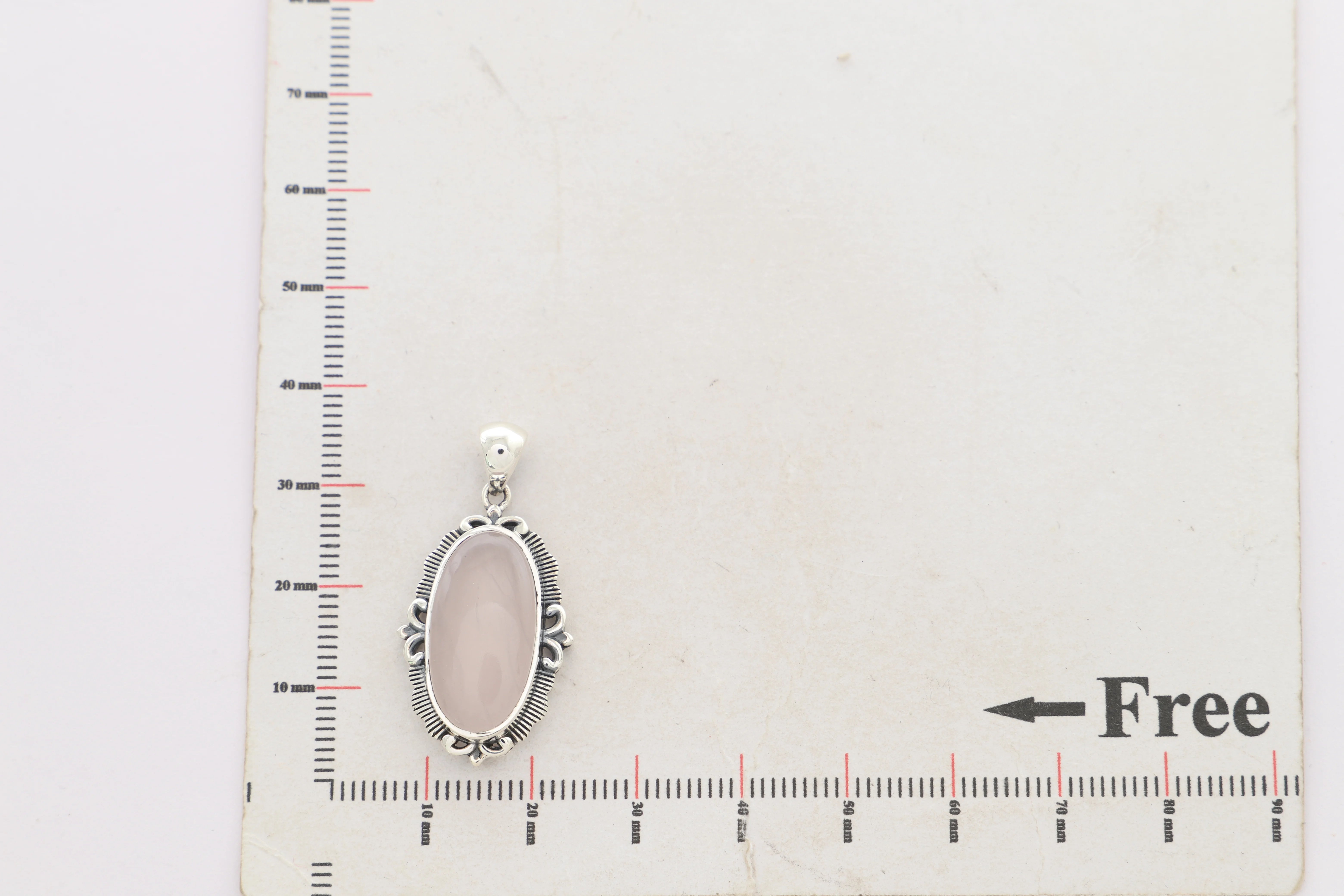 rose quartz pendant