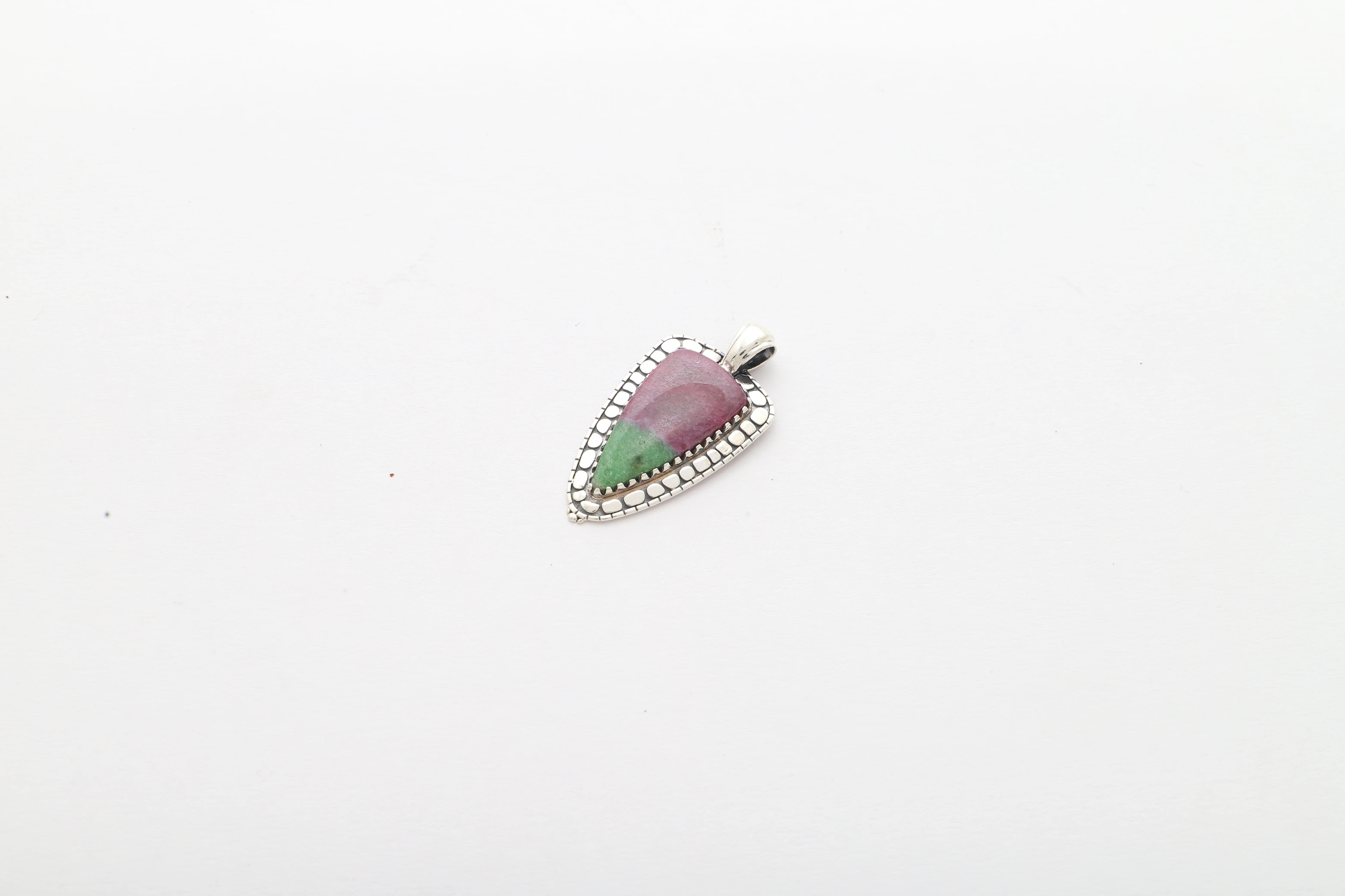 ruby zoisite pendant
