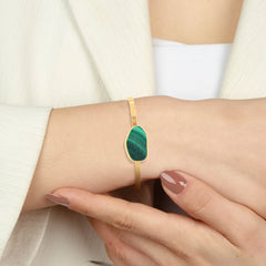 malachite rough bracelet