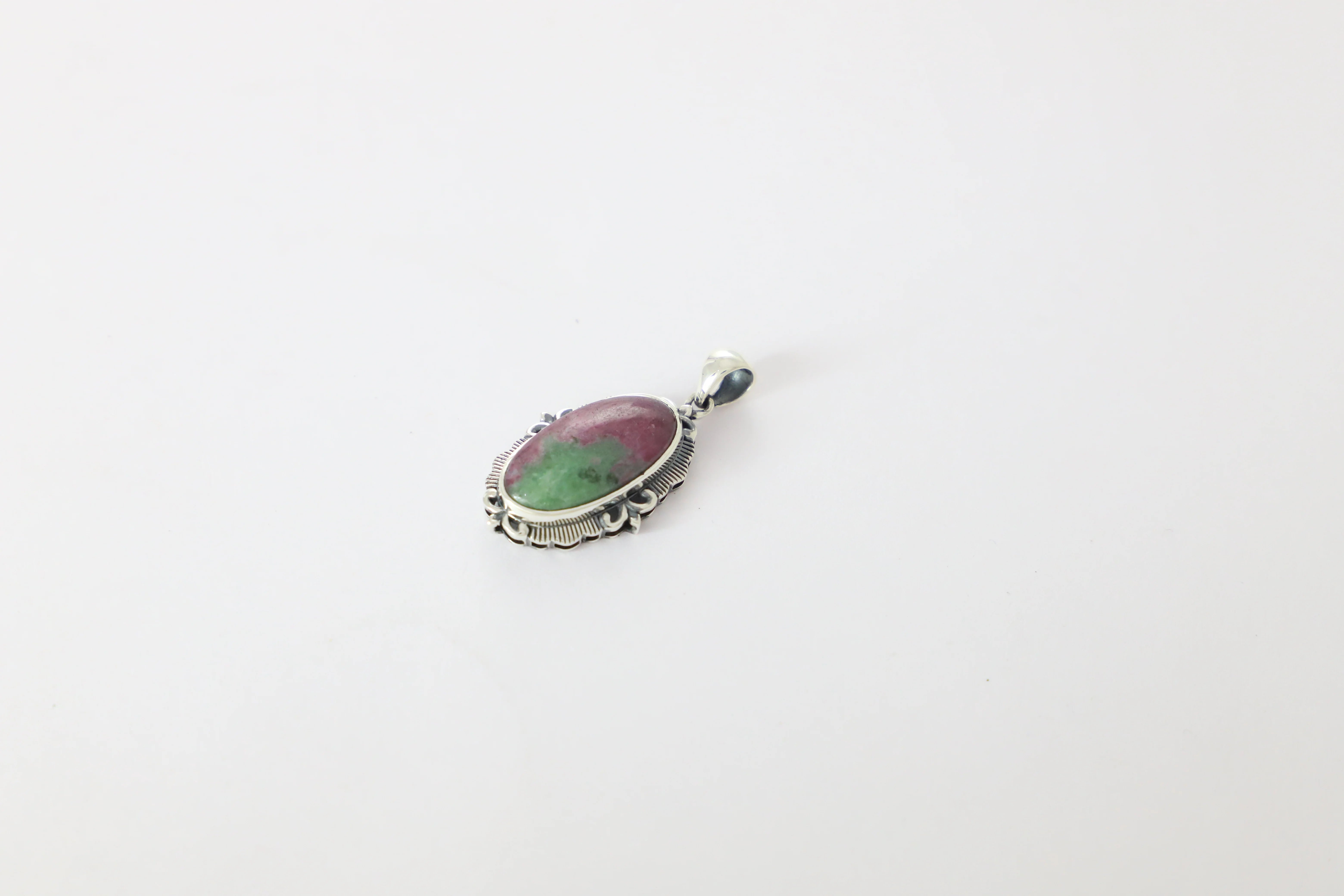 ruby zoisite pendant