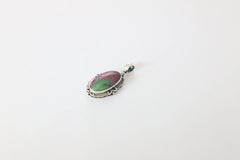 ruby zoisite pendant