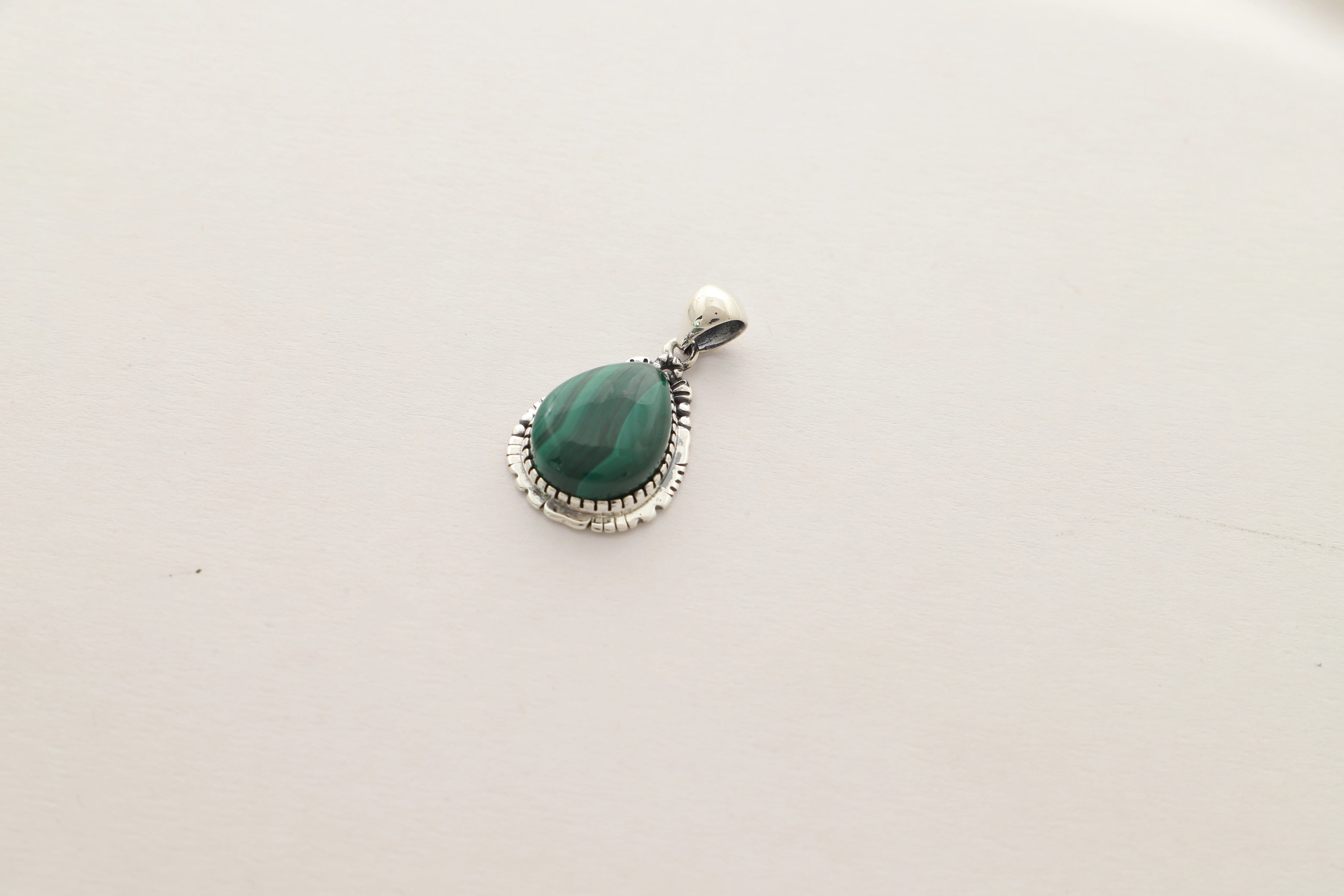 malachite pendant