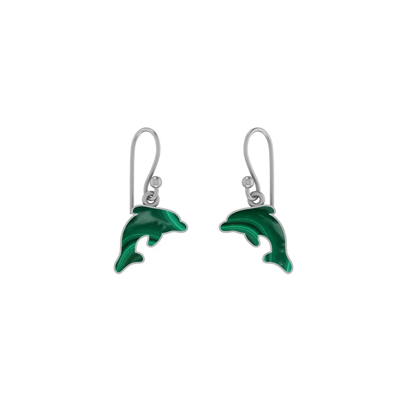 malachite earrings