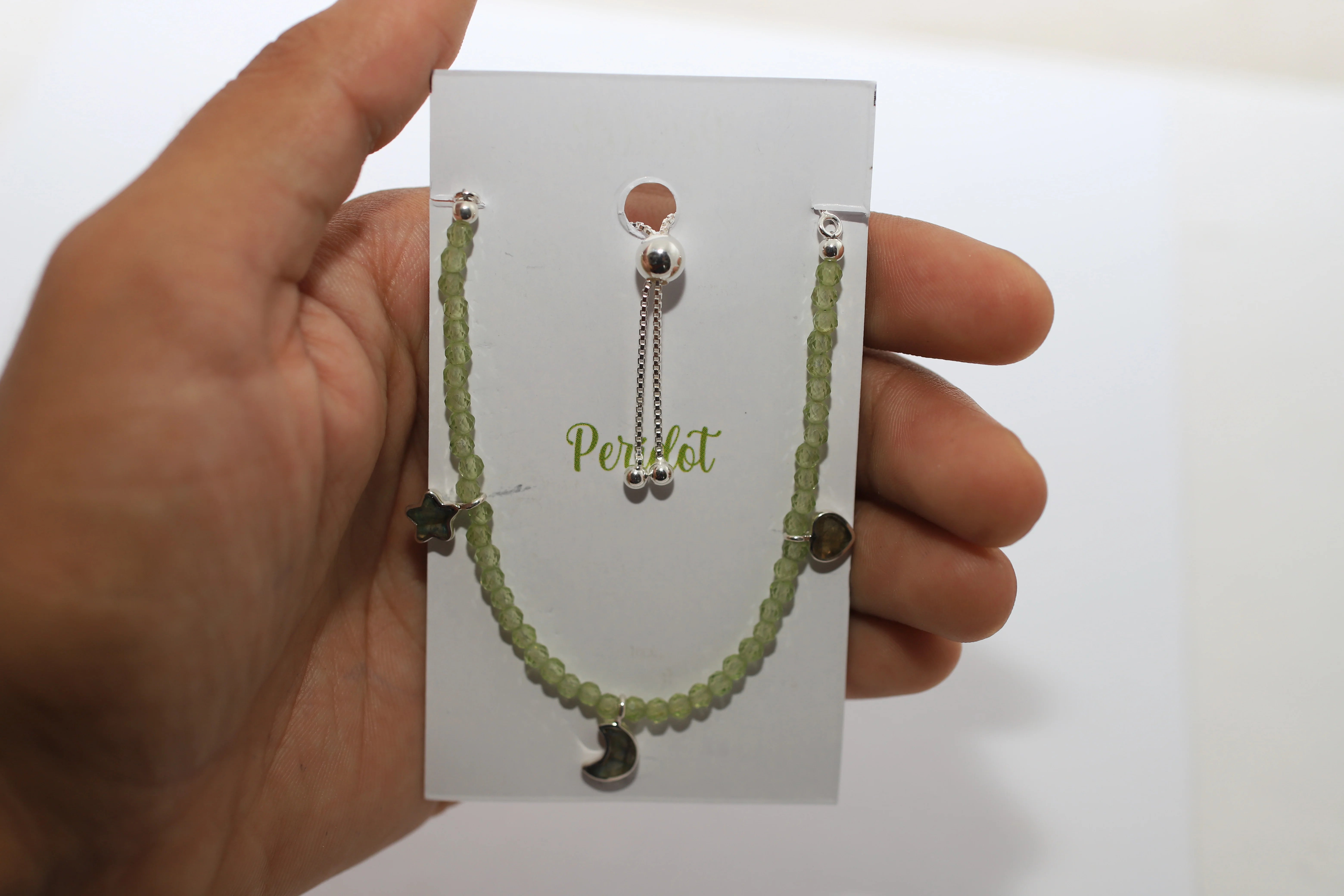 peridot cut bracelet