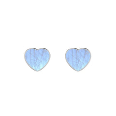 rainbow moonstone slice earrings