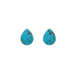 turquoise cab earrings