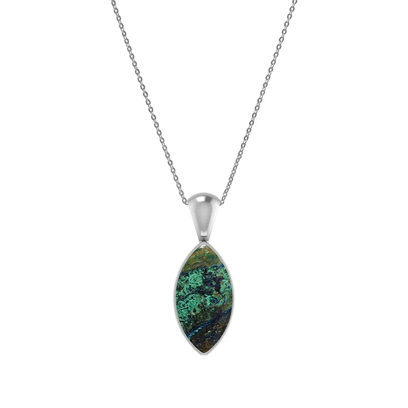azurite malachite pendant