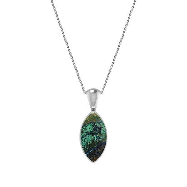 azurite malachite pendant