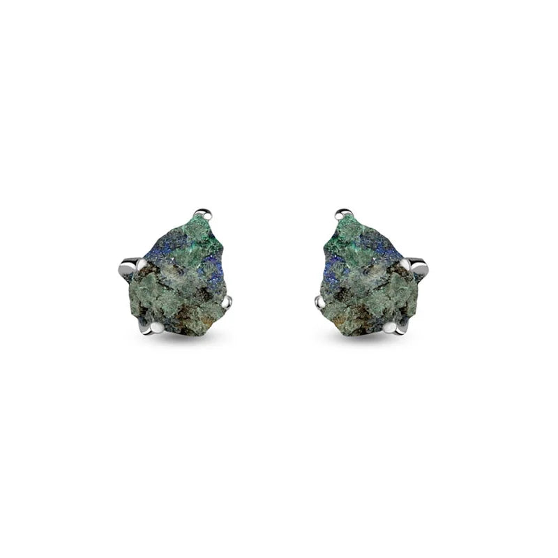 azurite malachite earrings 