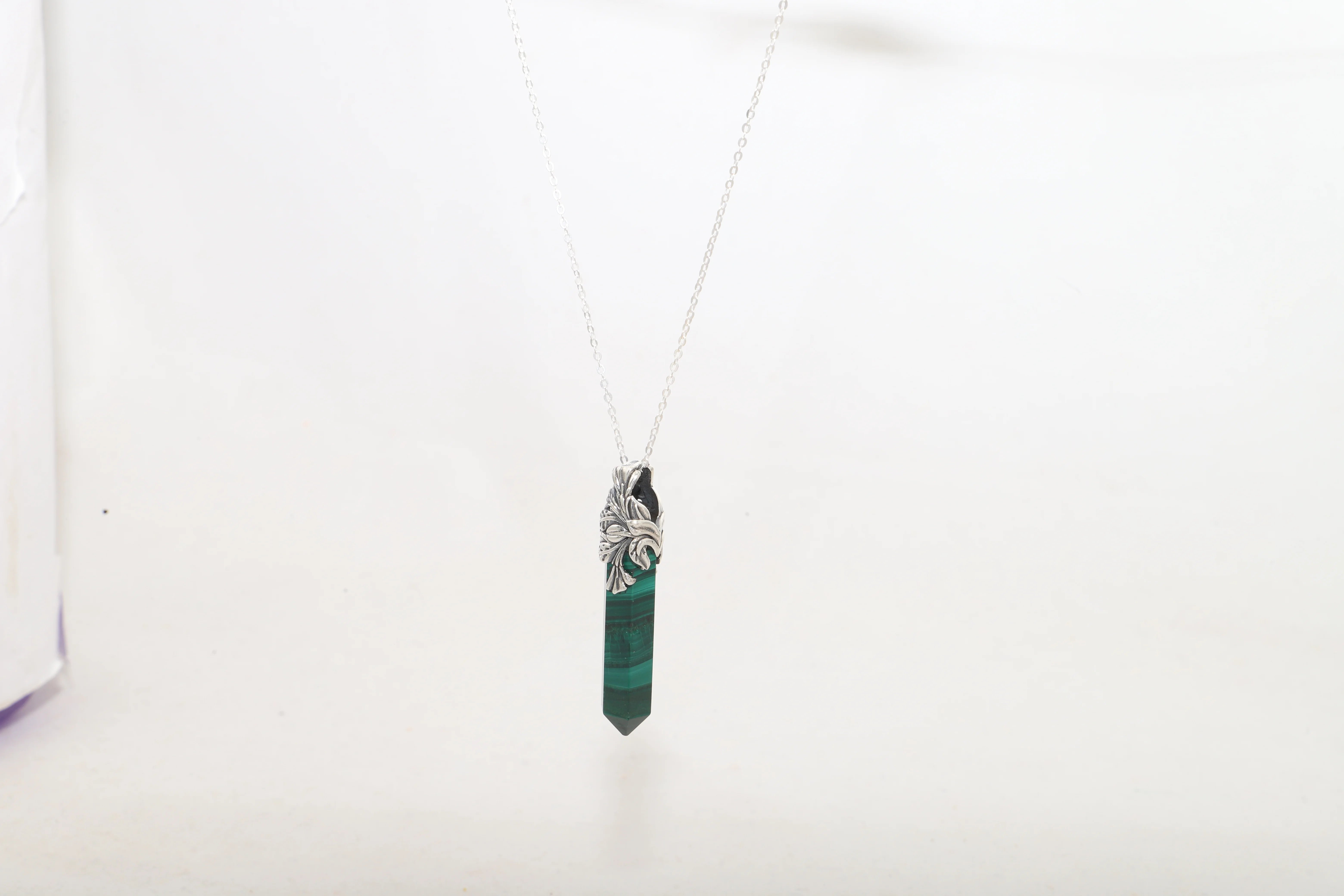 malachite pendant