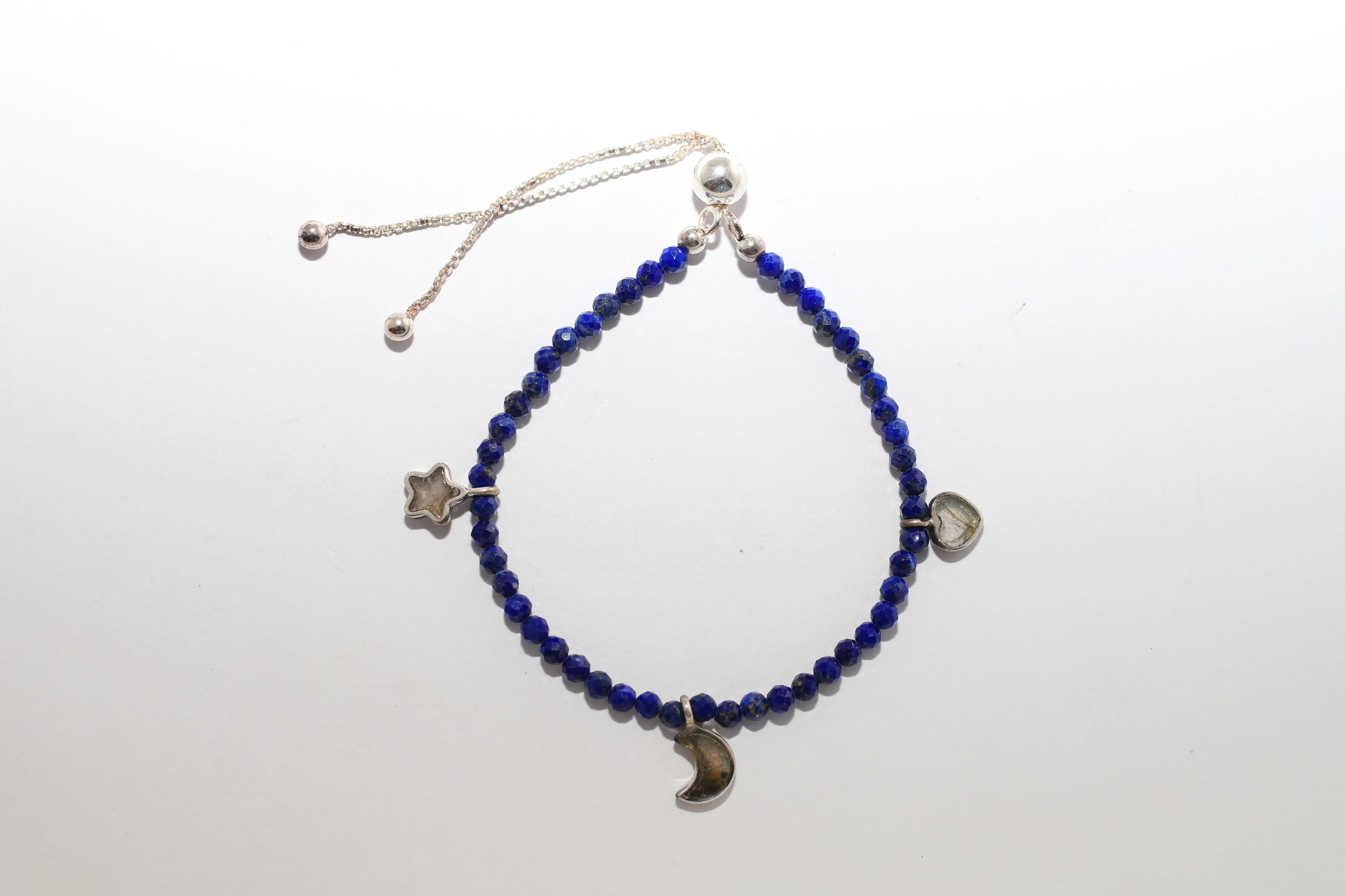 lapis lazuli cut bracelet