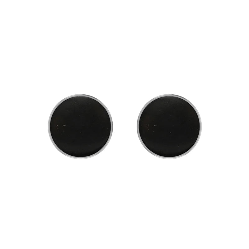 shungite cab earrings