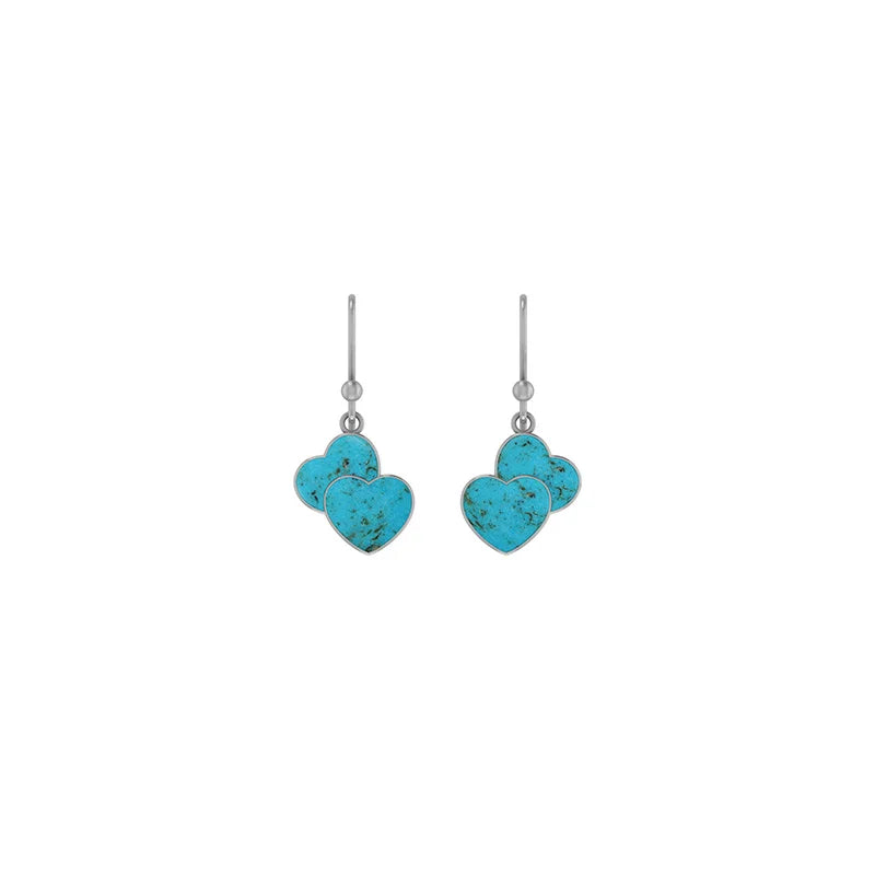 turquoise slice earrings