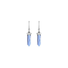 blue lace agate  earrings 