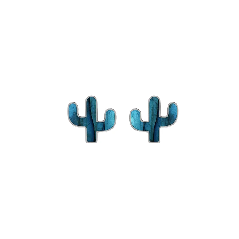 labradorite slice earrings