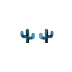labradorite slice earrings
