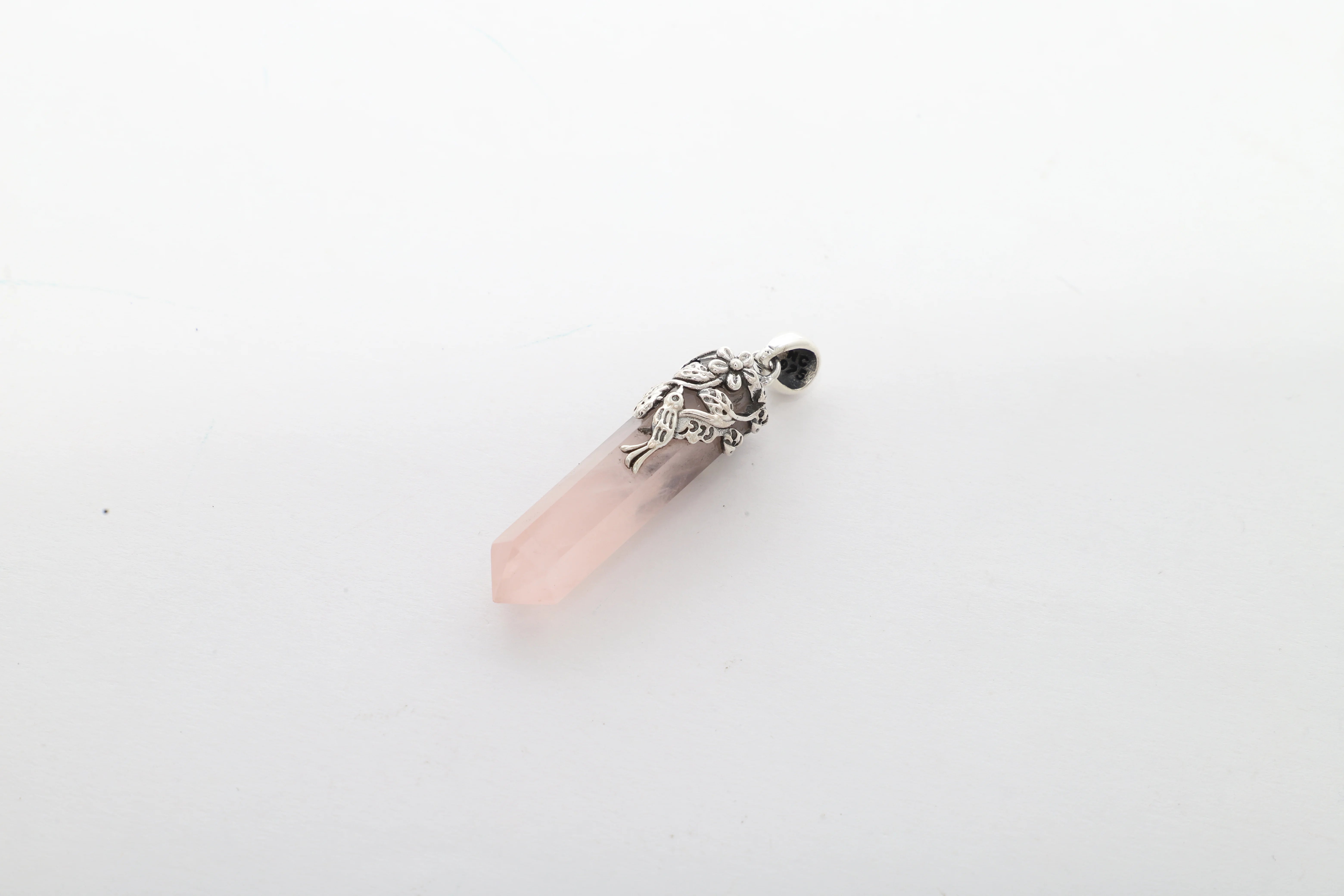 rose quartz pendant