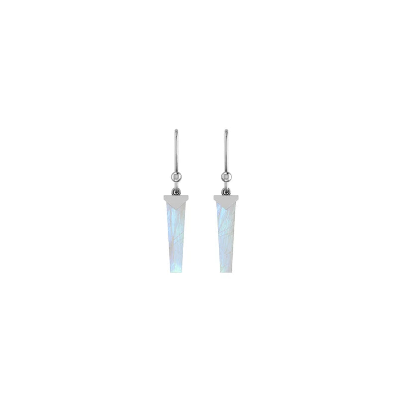 rainbow moonstone earrings