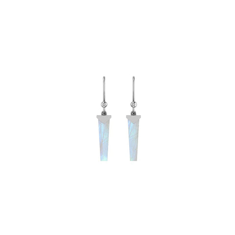 rainbow moonstone earrings