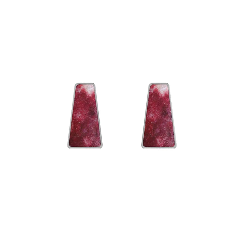 thulite earrings