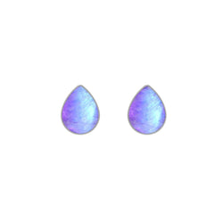 purple moonstone cab earrings
