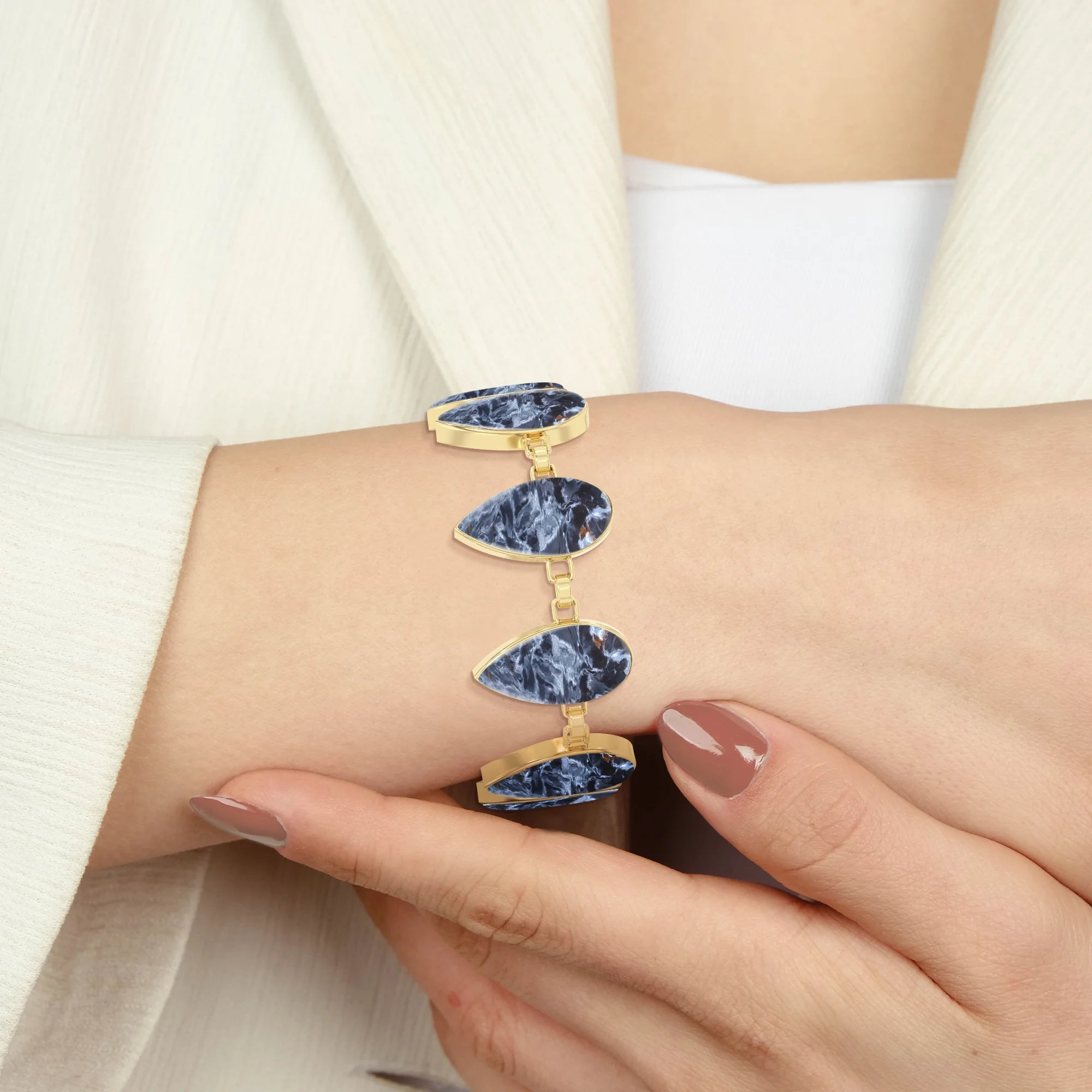 pietersite chain bracelet