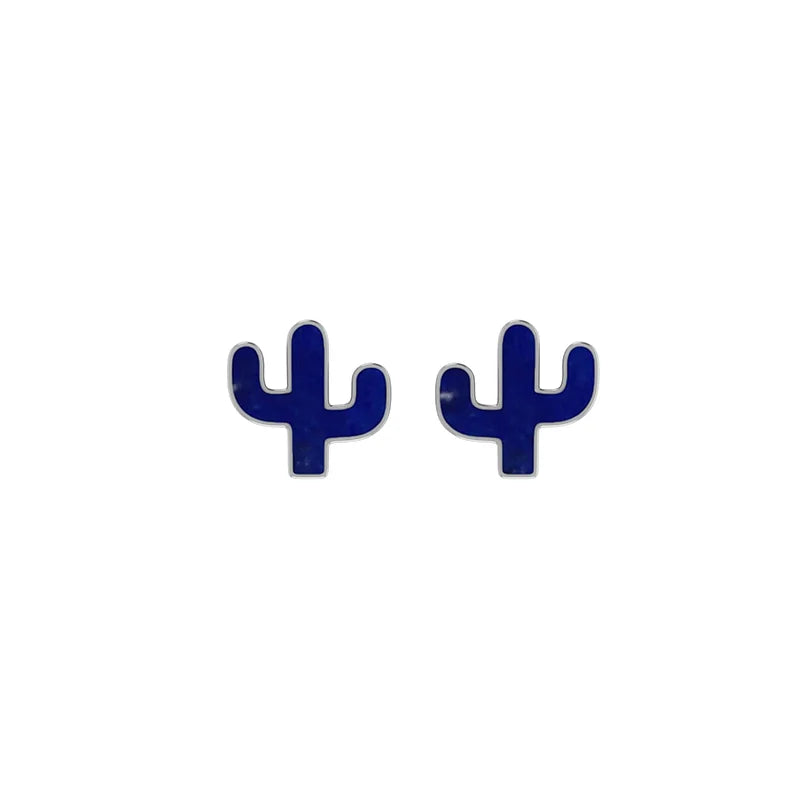 lapis lazuli slice earrings
