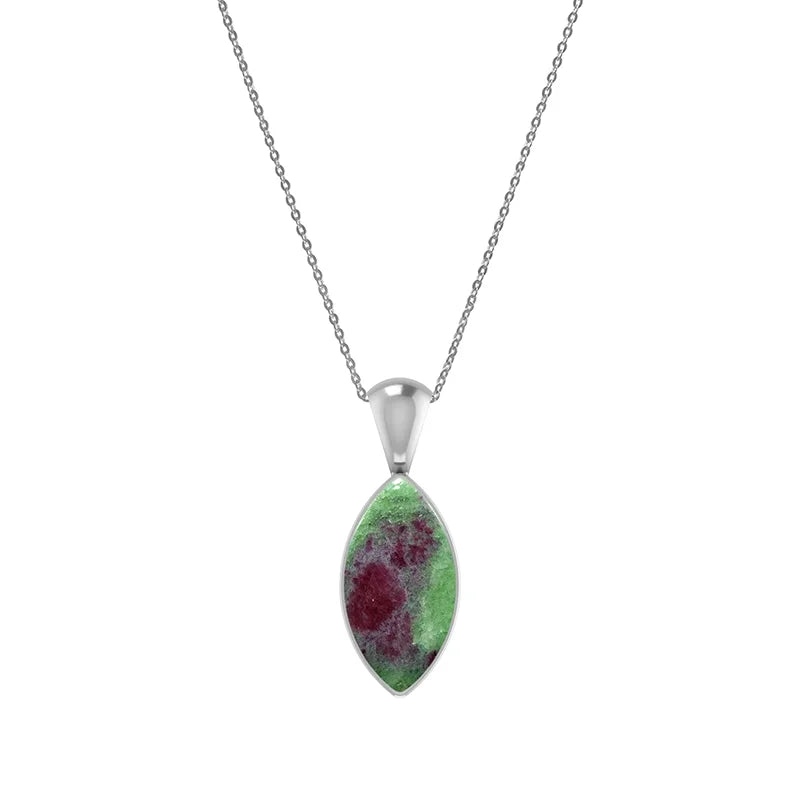 ruby zoisite pendant