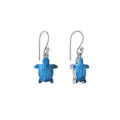 labradorite slice earrings