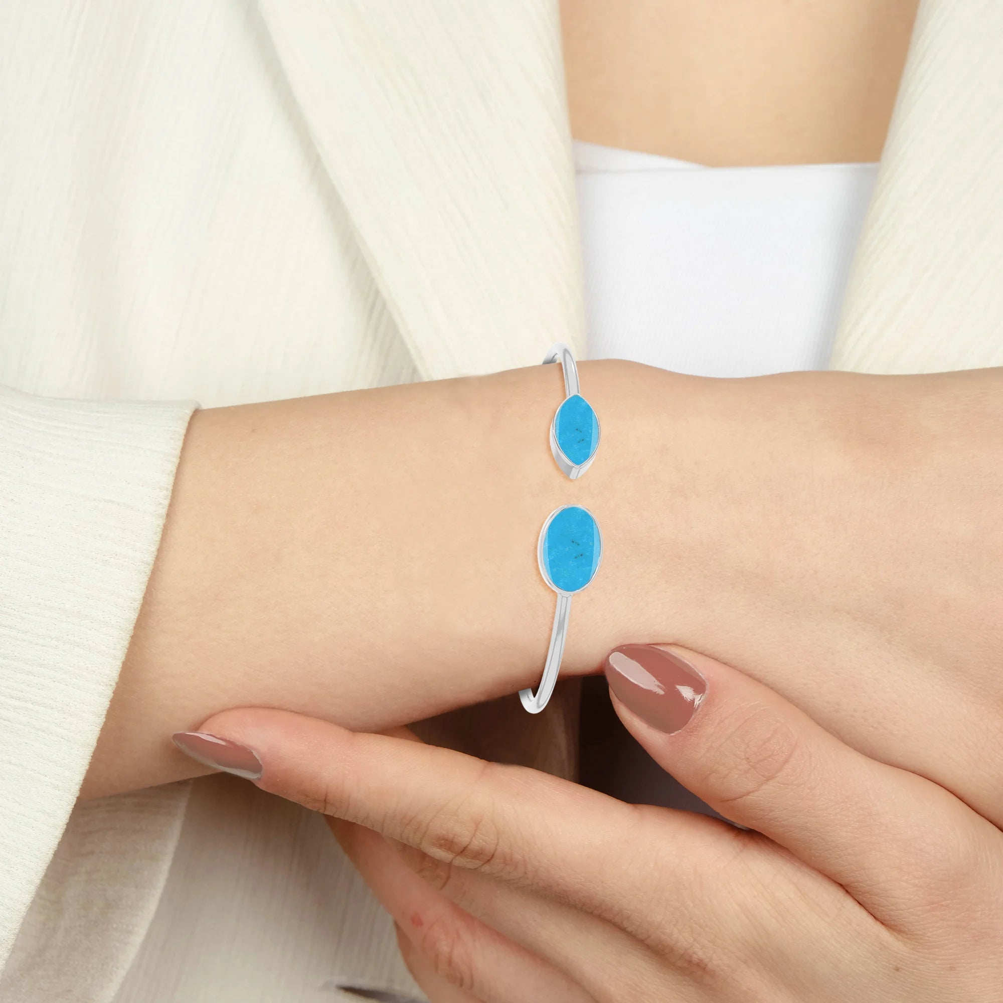 turquoise cab bracelet
