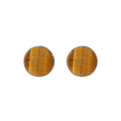 tiger eye cab earrings