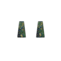 azurite malachite earrings