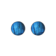labradorite cab earrings