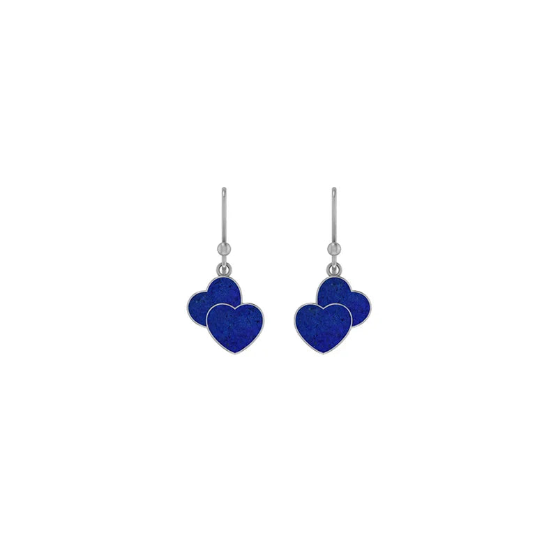 lapis lazuli slice earrings
