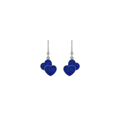 lapis lazuli slice earrings