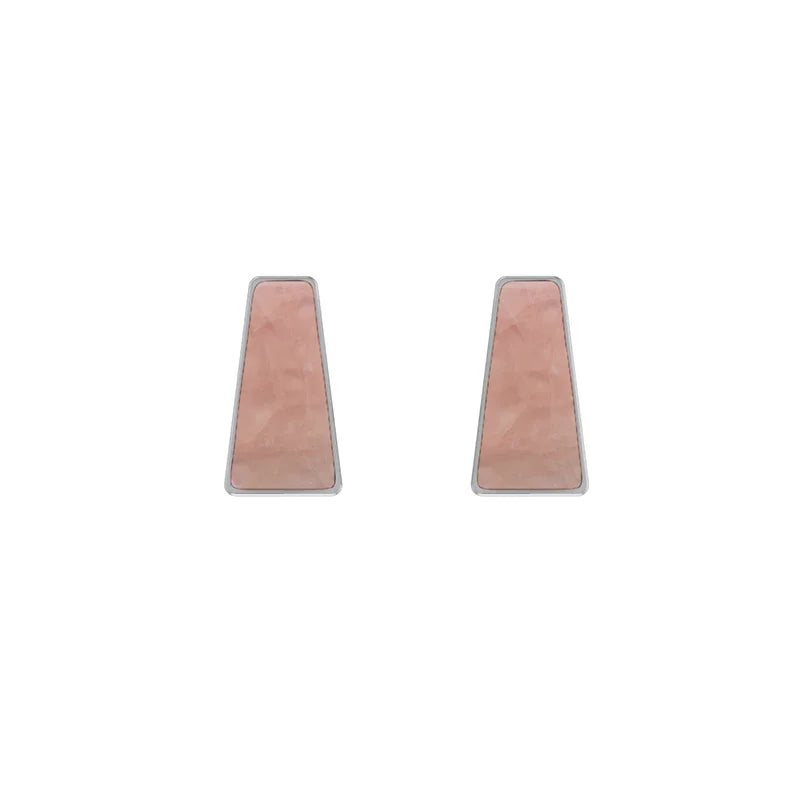 rose quartz earrings
