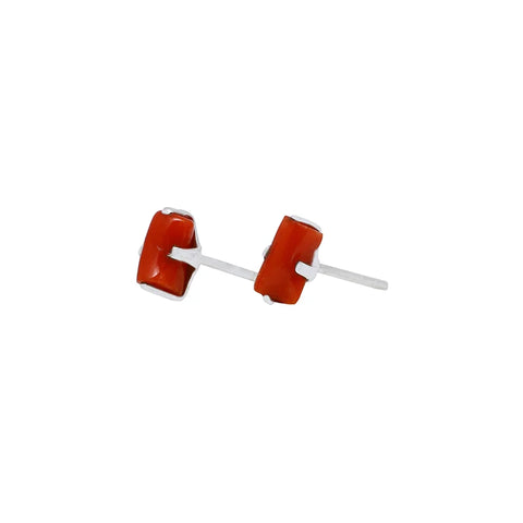 red coral earrings 