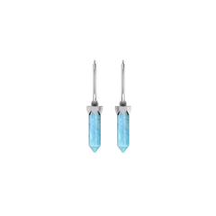 aquamarine cut earrings