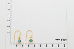 paraiba apatite cut earrings