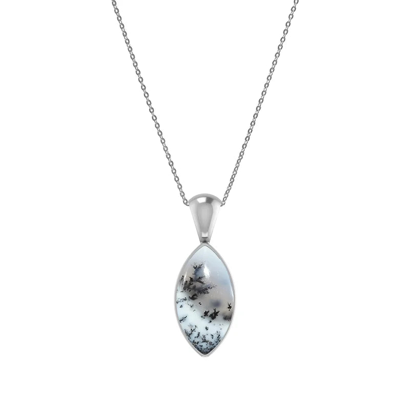 dendritic opal pendant