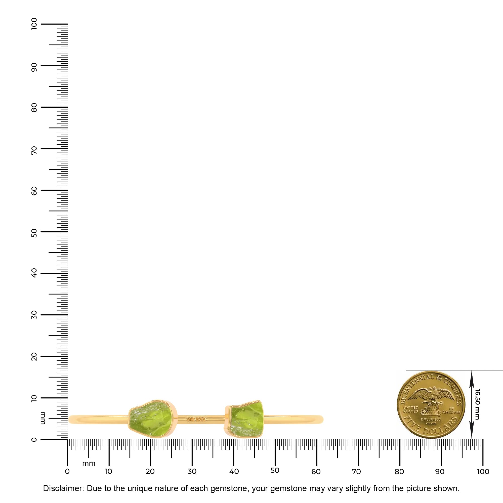 peridot twister bracelet