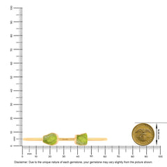 peridot twister bracelet