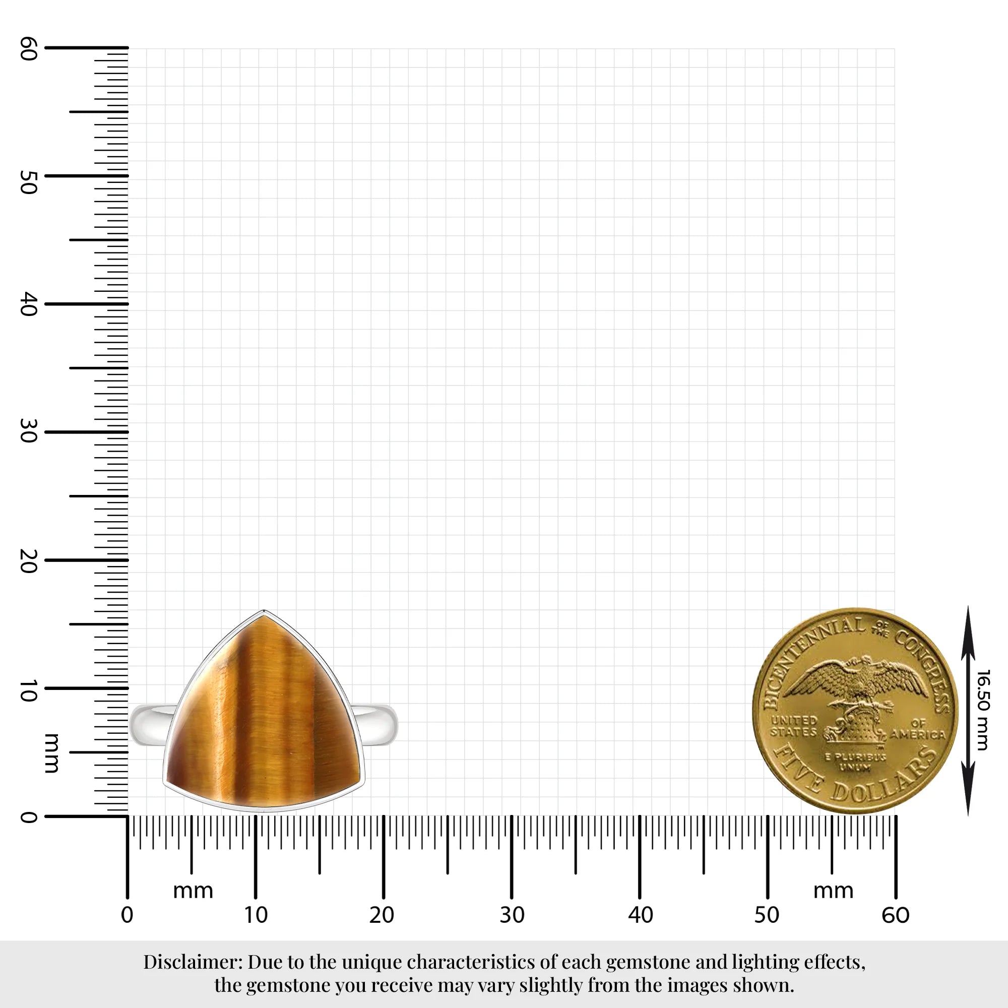 tiger-eye bezel-set ring