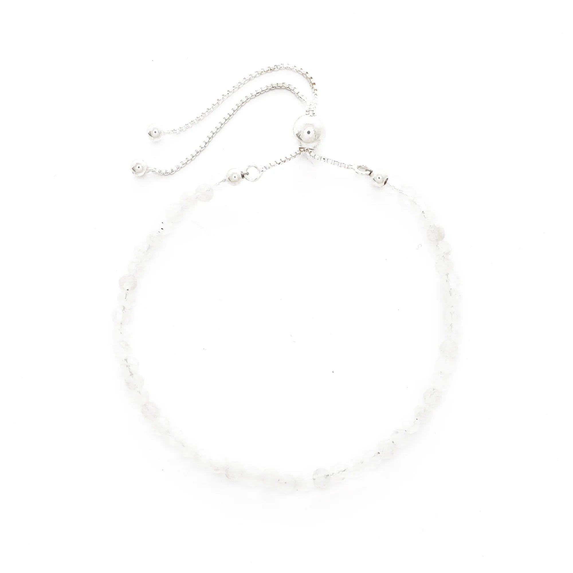 rainbow moonstone cut bracelet