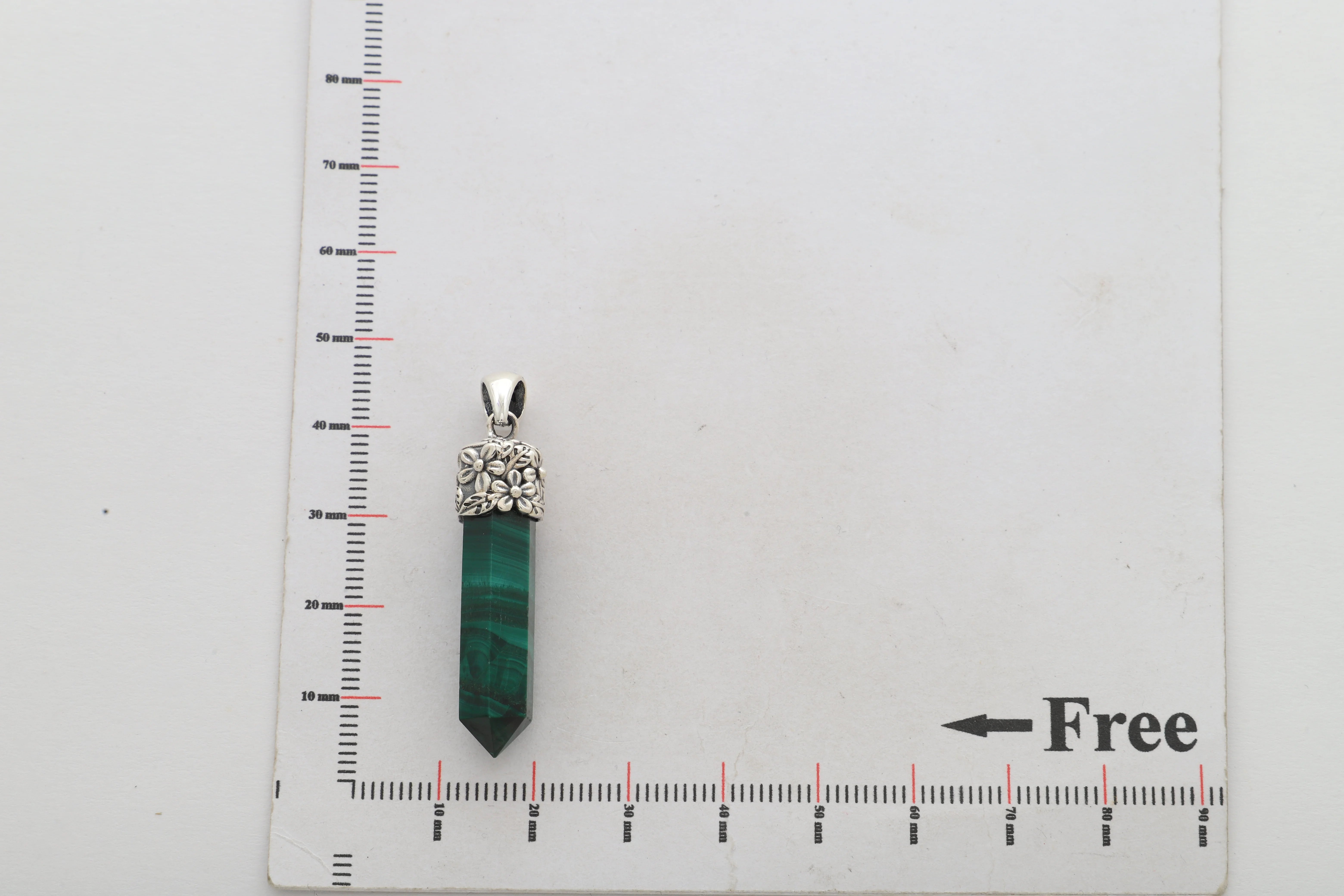 malachite pendant